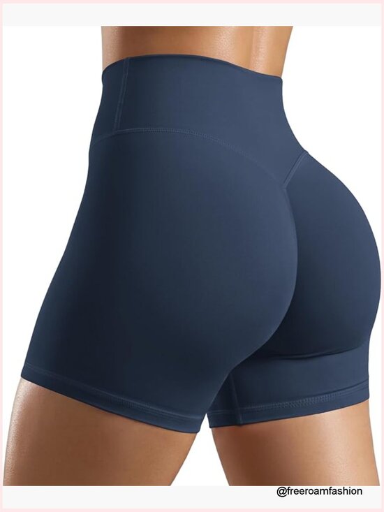 Pants - Hidden Scrunch Butt Lifting Shorts 5in Inseam High Waist Yoga Biker Shorts